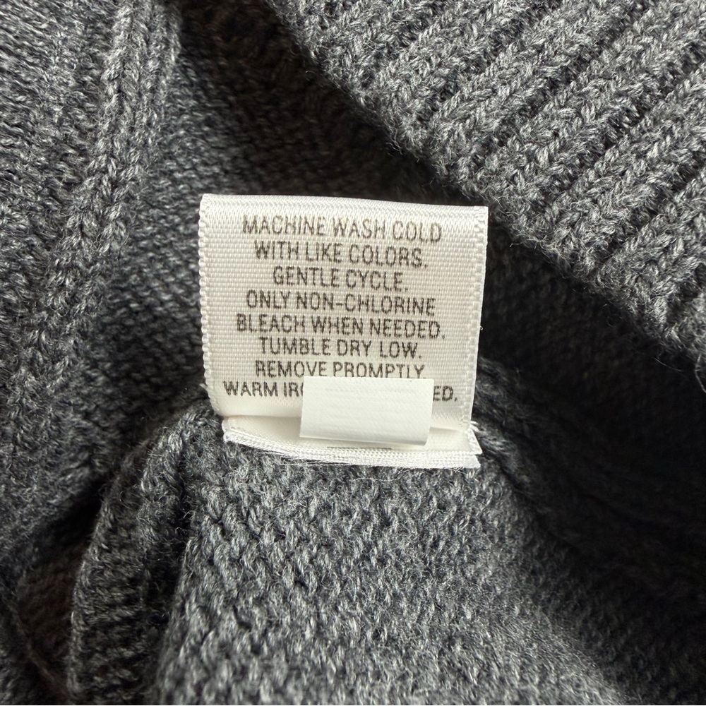 Merona Cardigan Sweater Size L NWT Gray Textured Eclectic Grandpa Cottagecore - Picture 7 of 7